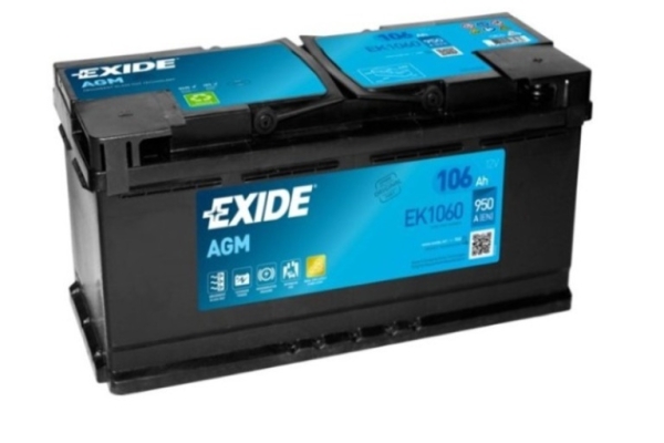 Ogłoszenie - Akumulator 106Ah 950A EXIDE agm start&stop EK1060. Zdjęcie 1