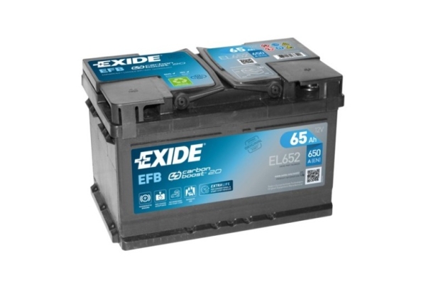 Ogłoszenie - Akumulator 65ah 650a EL652 Exide start stop EFB. Zdjęcie 1