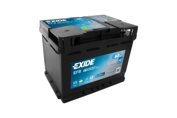 Ogłoszenie - Akumulator 60ah 640A EL600 Exide start stop EFB. Zdjęcie 1