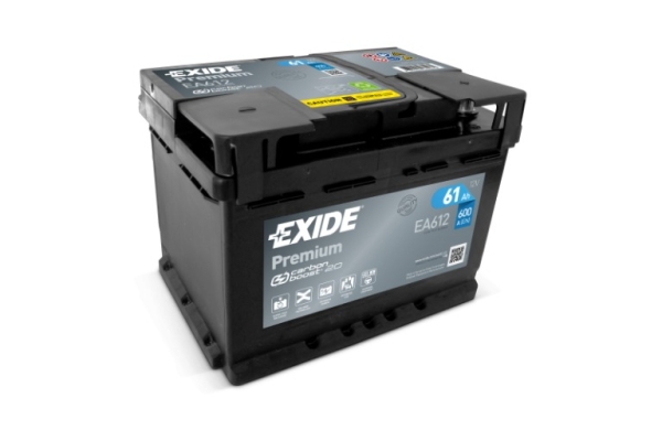 Ogłoszenie - Akumulator 61Ah 600A EA612 Exide Premium. Zdjęcie 1