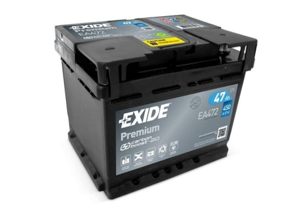 Ogłoszenie - Akumulator 47Ah 450A EA472 Exide Premium. Zdjęcie 1