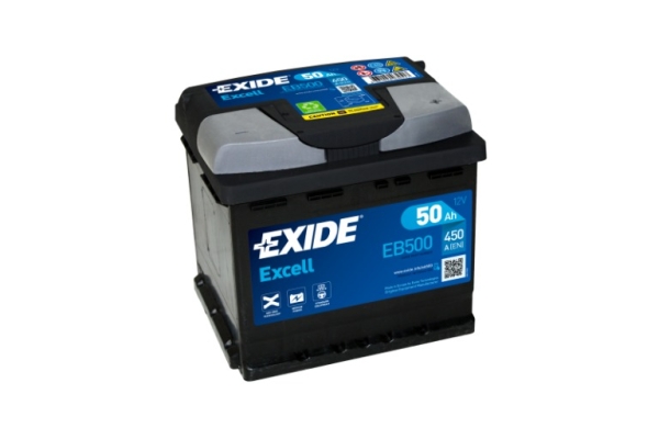 Ogłoszenie - Akumulator 50Ah 450A EB500 Exide Excell. Zdjęcie 1