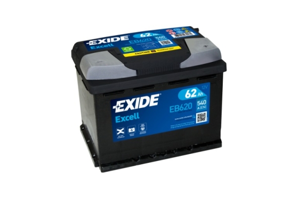 Ogłoszenie - Akumulator 62Ah 540A EB620 Exide Excell. Zdjęcie 1