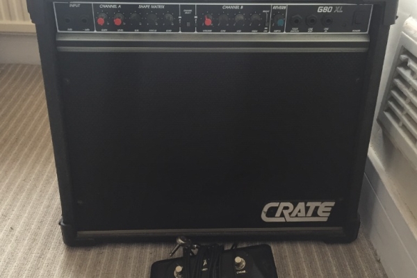 Ogłoszenie - Wzmacniacz Combo gitarowe Crate G80 XL oraz fotswich made in USA. Zdjęcie 1