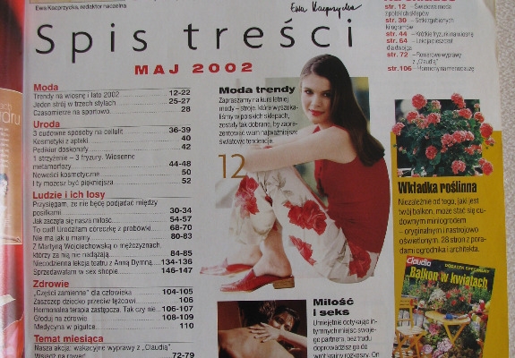 Ogłoszenie - Magazyn Claudia – miesięcznik z lat 1997 - 2013. Zdjęcie 8