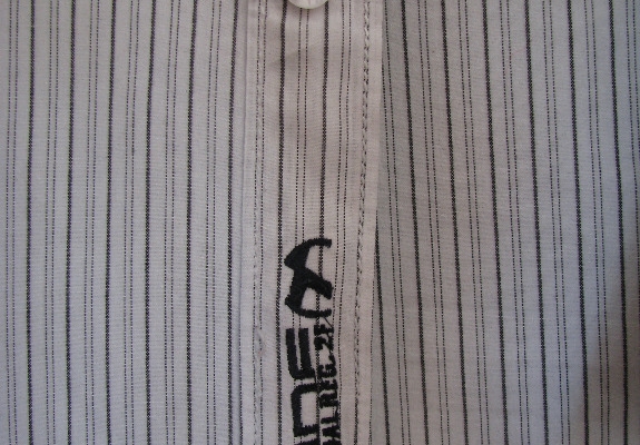 Ogłoszenie - Koszula męska z długim rękawem biała w grafitowe paseczki Oxide, XL. Zdjęcie 9
