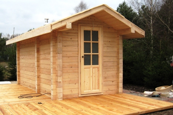 Ogłoszenie - Sauna ogrodowa - bania - domek rekreacyjny z bali. Zdjęcie 7