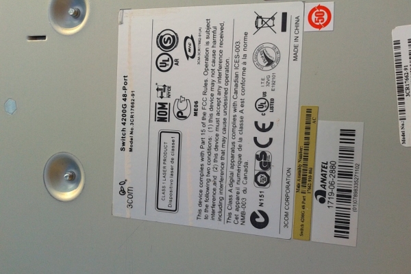 Ogłoszenie - 3COM 3CR17662-91 ROZDZIELNICA ETHERNET. Zdjęcie 3