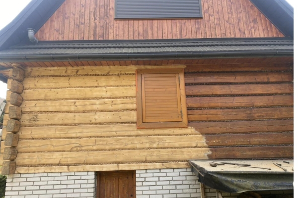 Ogłoszenie - Czyszczenie i renowacja drewna — tarasy, domy z bali, meble | sodowanie bez uszkodzeń. Zdjęcie 8
