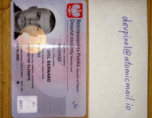 Ogłoszenie - Dowody Osobiste Premium 1:1 Lub Wersje Cyfrowe. Zdjęcie 2
