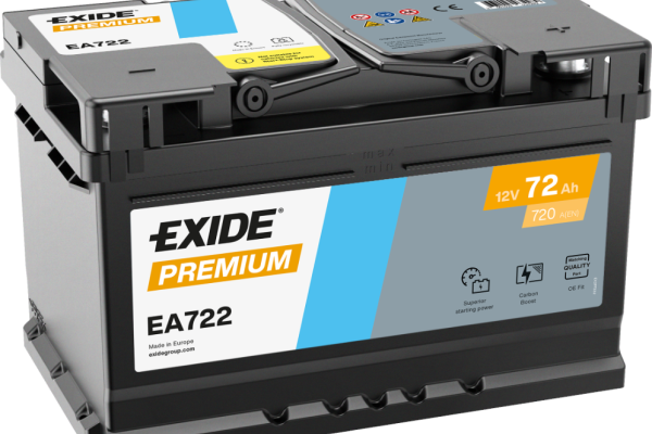 Ogłoszenie - Akumulator 72Ah 720A Exide Premium EA722 PRAWY PLUS. Zdjęcie 1