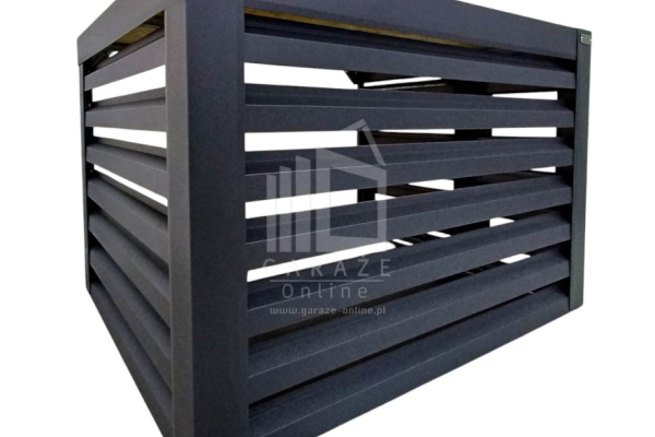 Ogłoszenie - Osłona klimatyzatora – pompy ciepła 110x60x80cm cm antracyt ID1147. Zdjęcie 1