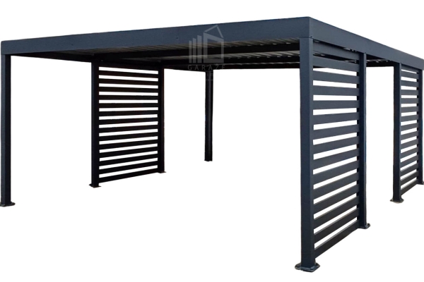 Ogłoszenie - Carport PREMIUM - Wiata samochodowa 5x5 - antracyt - dodatkowa zabudowa ID1157. Zdjęcie 1