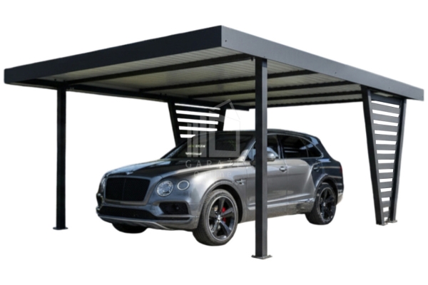 Ogłoszenie - Carport V PREMIUM 4,3x5m - Wypełnienie panelami - Wiata samochodowa - antracyt ID1182. Zdjęcie 1