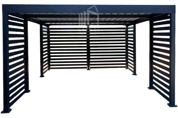 Ogłoszenie - CarPort PREMIUM - wiata samochodowa 4x6 - antracyt - dodatkowa zabudowa ID1033. Zdjęcie 1
