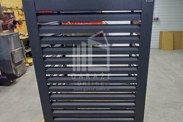 Ogłoszenie - Osłona klimatyzatora – pompy ciepła 100x60x160 cm antracyt ID1146. Zdjęcie 4
