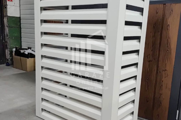 Ogłoszenie - Osłona klimatyzatora – pompy ciepła 100x40x150 cm biały ID1145. Zdjęcie 2