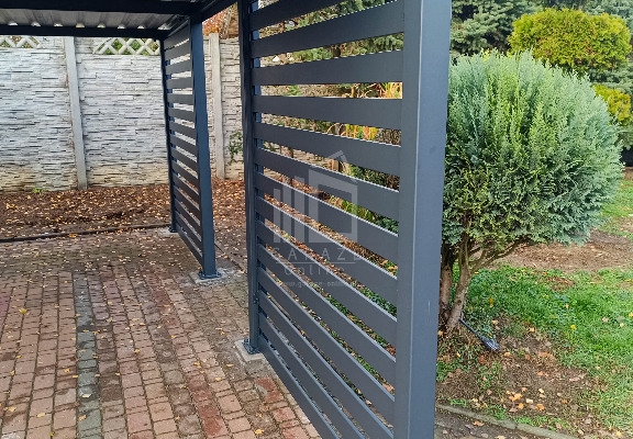 Ogłoszenie - CarPort PREMIUM - wiata samochodowa 6x5 - antracyt - dodatkowa zabudowa ID1153. Zdjęcie 3