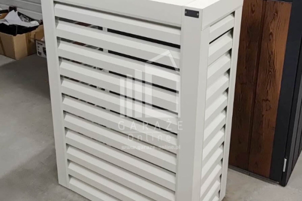 Ogłoszenie - Osłona klimatyzatora – pompy ciepła 100x40x150 cm biały ID1145. Zdjęcie 3