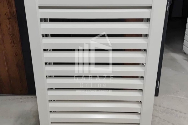 Ogłoszenie - Osłona klimatyzatora – pompy ciepła 100x40x150 cm biały ID1145. Zdjęcie 4
