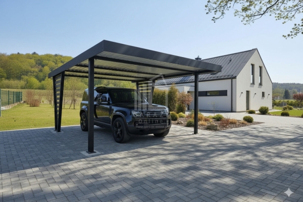 Ogłoszenie - Carport V PREMIUM 4x5m - Wypełnienie panelami - Wiata samochodowa - antracyt ID1192. Zdjęcie 3
