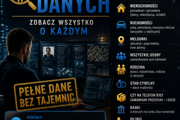 Ogłoszenie - Informatyk/Haker Biały wywiad. Dowiedz się informacji o kontrahencie lub osobie prywatnej.. Zdjęcie 1