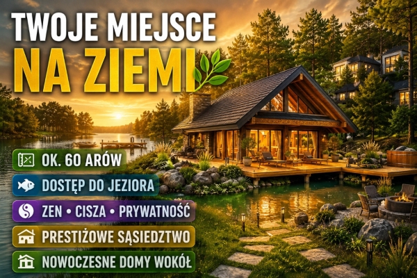 Ogłoszenie - Działka budowlana (6000 m2) okolice Twardogóry JEZIORO/LAS. Zdjęcie 1