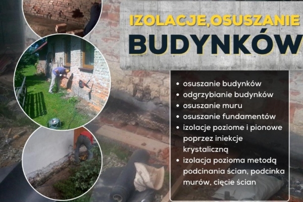 Ogłoszenie - Drenaż fundamentów, osuszanie, izolacja, remonty piwnic Śląsk / Małopolska. Zdjęcie 5