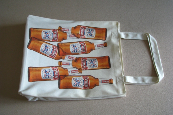 Ogłoszenie - Duża bawełniana torba plażowa, piknikowa Żywiec typu shopper 54 x 47 cm. Zdjęcie 3