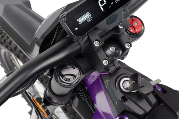 Ogłoszenie - Skuter CROSS elektryczny BILI BIKE eMUD, fioletowy. Zdjęcie 5
