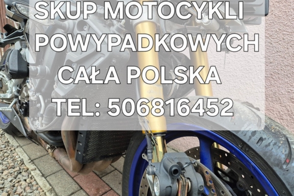 Ogłoszenie - SKUP MOTOCYKLI POWYPADKOWYCH PO WYPADKU ROZBITYCH USZKODZONYCH WYPADEK ROZBITY. Zdjęcie 7