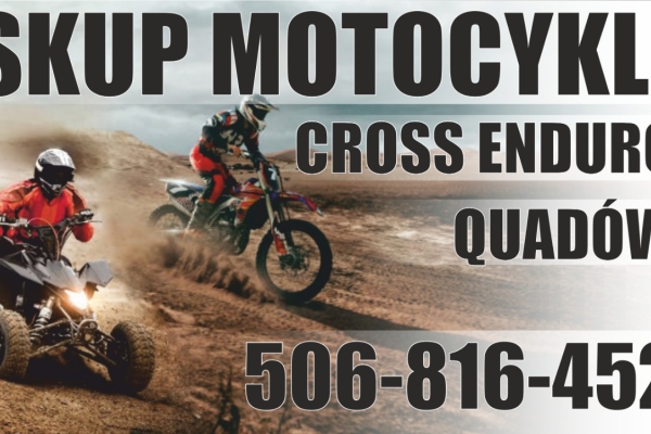 Ogłoszenie - SKUP MOTOCYKLI CROSS CROSSY CROSSÓW ENDURO QUADÓW -SPRAWNYCH I USZKODZNYCH-. Zdjęcie 1