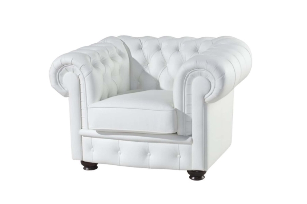 Ogłoszenie - Komplet w skórze CHESTERFIELD SZEROKI -  Angielski styl. Zdjęcie 4