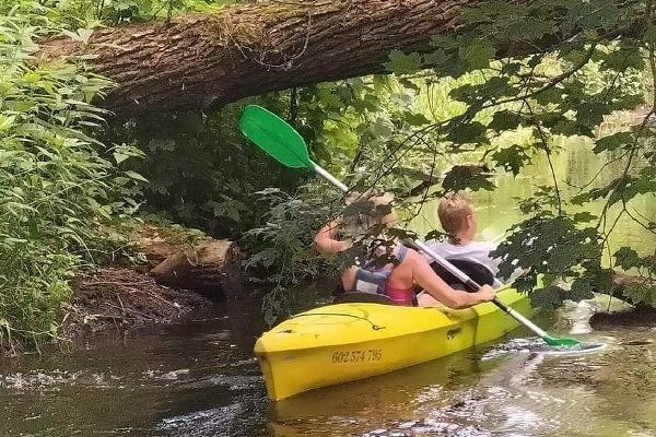 Ogłoszenie - Spływy kajakowe rzeką Wel - Pole namiotowe z zapleczem - Agroturystyka. Zdjęcie 10