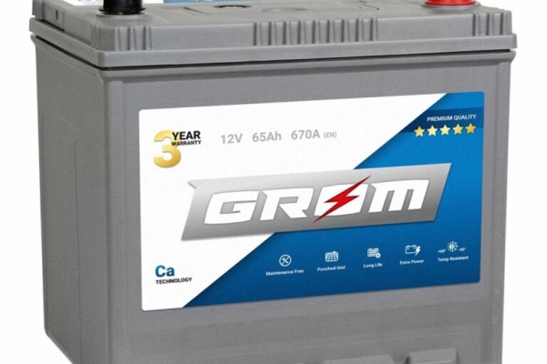 Ogłoszenie - Akumulator GROM Premium 65Ah 670A EN Japan PRAWY PLUS DTR. Zdjęcie 1