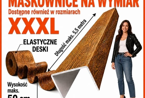 Ogłoszenie - Imitacja drewna na wymiar - Belki rustykalne, Maskownica styropianowa, Lamele sufitowe, Deska elewacyjna. Zdjęcie 1