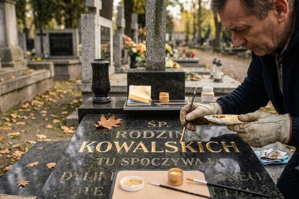 Ogłoszenie - Cmentarz osobowice, grabiszyn, odnowa liter i napisów nagrobku, pomnku, cennik, Wrocław. Zdjęcie 1