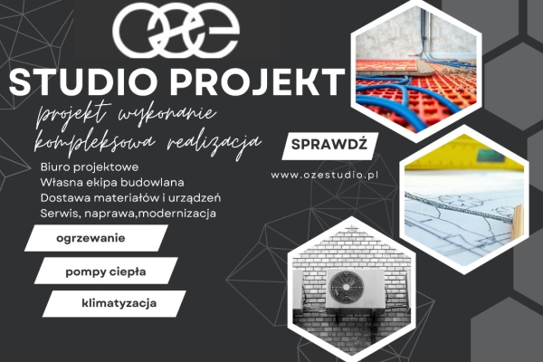Ogłoszenie - INSTALACJE SANITARNE GRZEWCZE KLIMATYZACJA PROJEKT WYKONANIE STUDIO PROJEKT. Zdjęcie 1