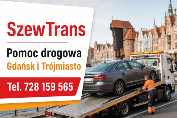 Ogłoszenie - Gdańsk: auto pomoc, transport pojazdów i maszyn - SzewTrans. Zdjęcie 1