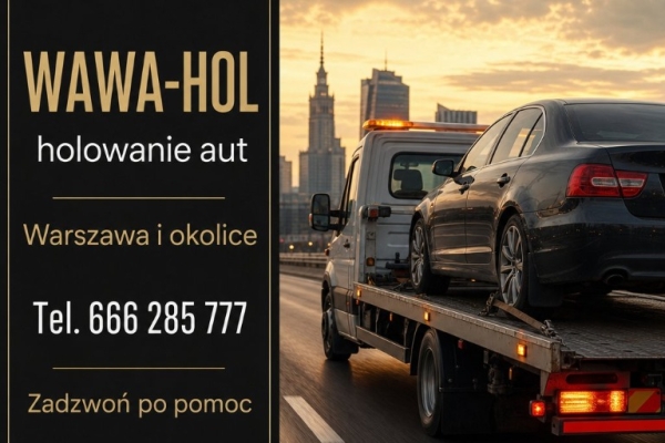 Ogłoszenie - Holowanie i pomoc drogowa - WAWA-HOL Warszawa. Zdjęcie 1