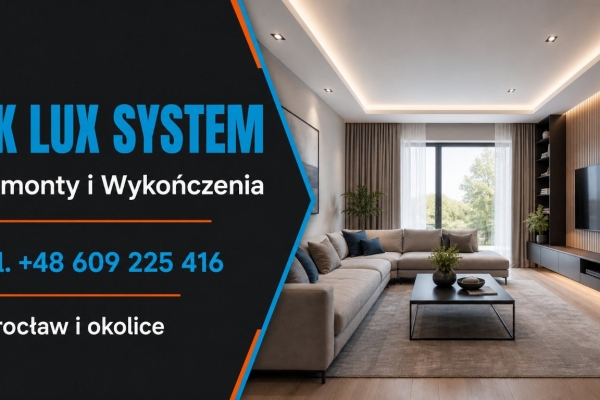 Ogłoszenie - Wrocław: jedna ekipa, kompleksowy remont bez pośpiechu - GK LUX SYSTEM. Zdjęcie 1