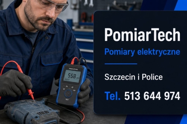Ogłoszenie - PomiarTech - bezpieczeństwo instalacji elektrycznej i pożarowej w Szczecinie. Zdjęcie 1