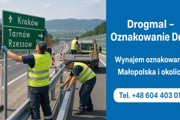 Ogłoszenie - Oznakowanie dróg Małopolska. Zdjęcie 1
