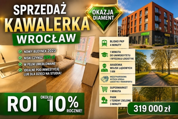 Ogłoszenie - 1pok, 19met, Okolice Koszarowej WINDA/2023 (Wrocław). Zdjęcie 1