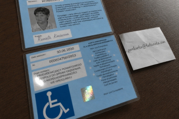 Ogłoszenie - Karta Parkingowa - Oryginalny Hologram, Zero Ryzyka Mandatu. Zdjęcie 2