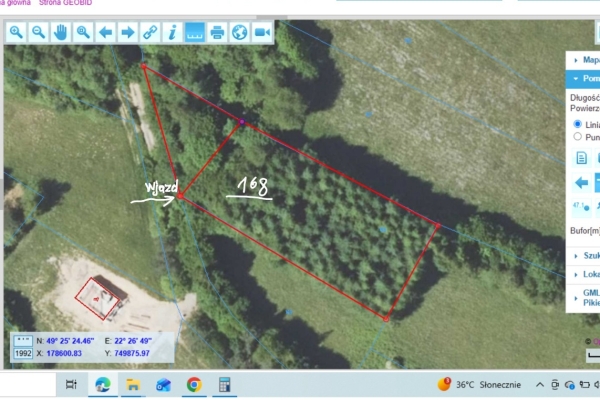Ogłoszenie - Działka BUDOWLANA – 28 arów, Bieszczady, Bóbrka, k. SOLINA. Zdjęcie 9