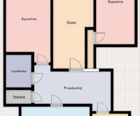 Ogłoszenie - 3pok, 63met, Okolice Powstańców Śląskich BALKON/PIWNICA (Wrocław). Zdjęcie 8
