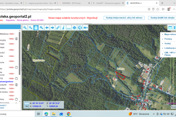 Ogłoszenie - Działka BUDOWLANA – 28 arów, Bieszczady, Bóbrka, k. SOLINA. Zdjęcie 10
