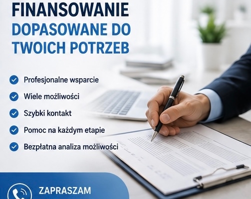 Ogłoszenie - Finansowanie – szybki kontakt i minimum formalności. Zdjęcie 1