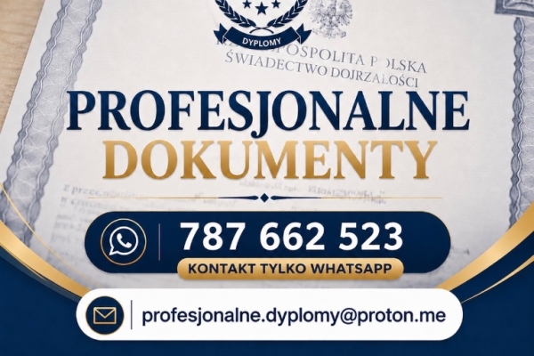 Ogłoszenie - Dyplom BEZ ZALICZEK Matura Świadectwo Tylko tu uczciwa oferta dyplom inżyniera. Zdjęcie 1